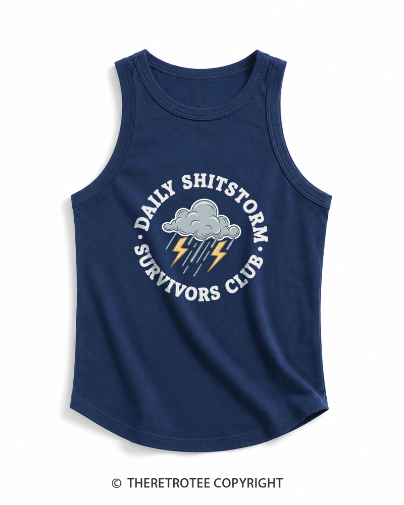 TheRetroTee Daily Shitstorm Survivors Club 1990s Tank Top