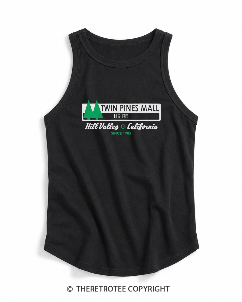 TheRetroTee Twin Pines mall Sign Worn 1980s Tank Top