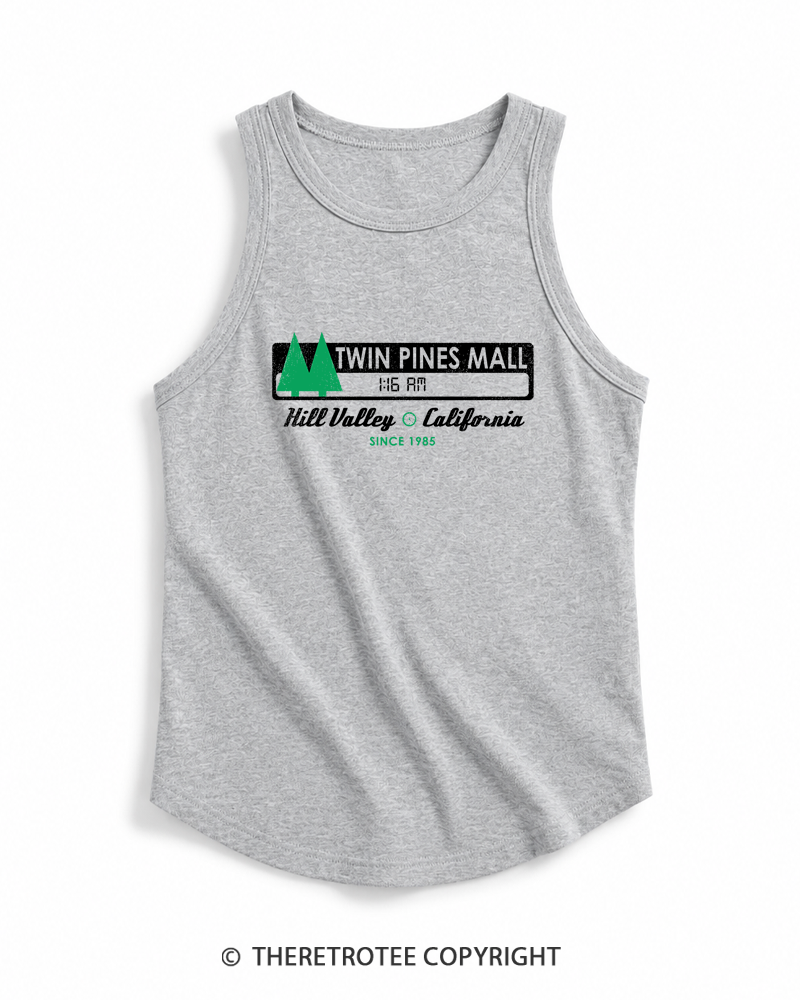 TheRetroTee Twin Pines mall Sign Worn 1980s Tank Top