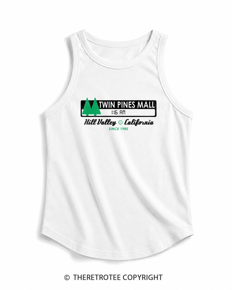 TheRetroTee Twin Pines mall Sign Worn 1980s Tank Top