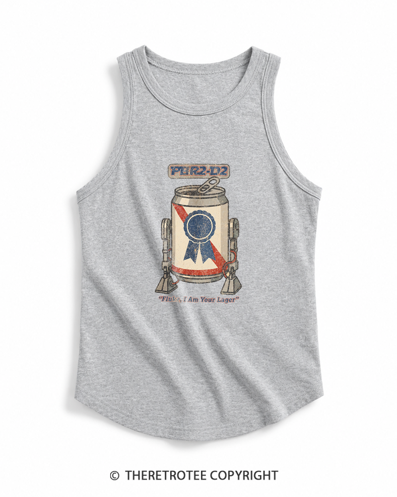 TheRetroTee I Am Your Lager 1980s Tank Top