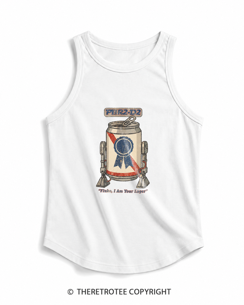 TheRetroTee I Am Your Lager 1980s Tank Top