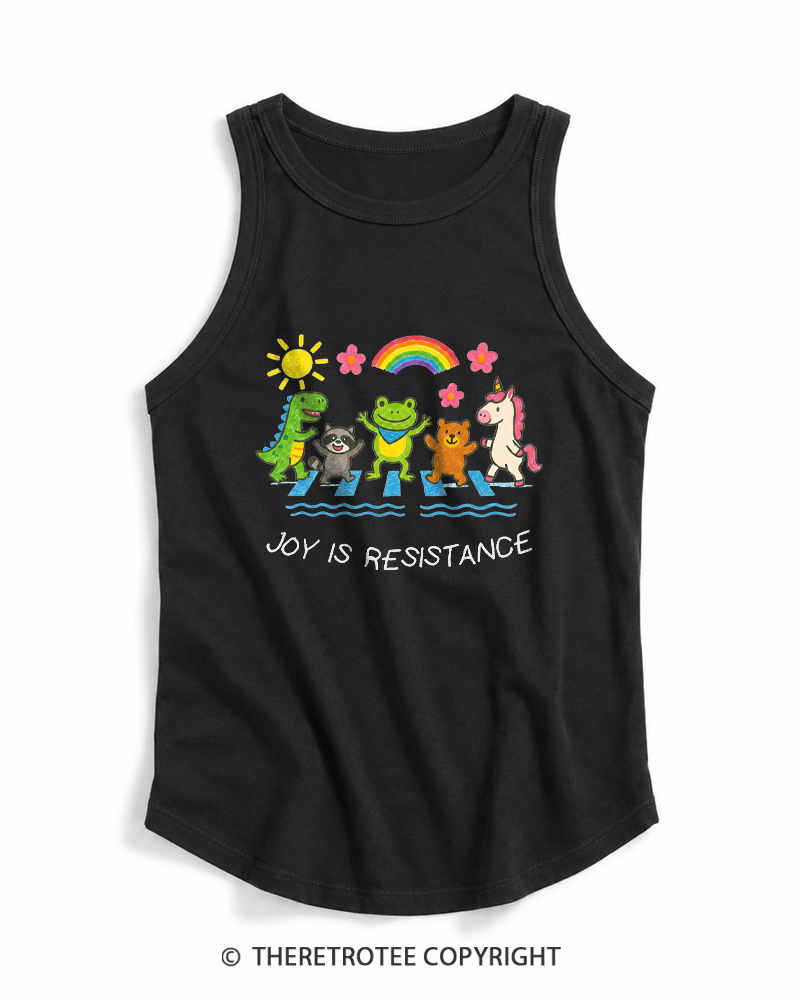 TheRetroTee Joy Is Resistance 1990s Tank Top