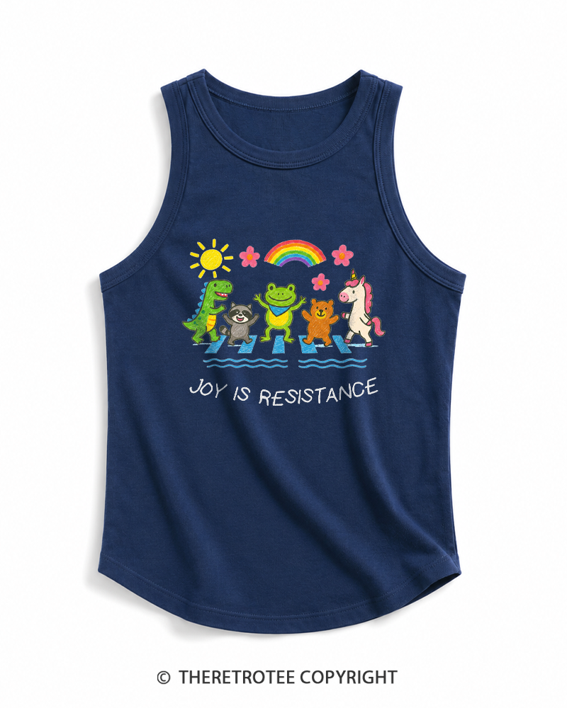 TheRetroTee Joy Is Resistance 1990s Tank Top