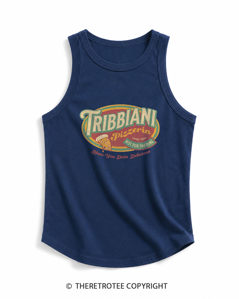 TheRetroTee Tribbiani Pizzeria 1990s Tank Top