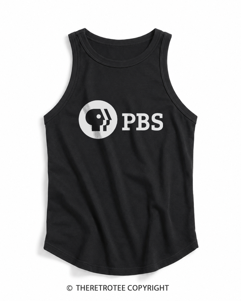 TheRetroTee Public Broadcast Classic 1970s Tank Top