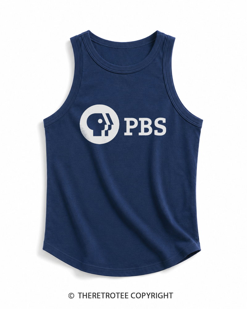 TheRetroTee Public Broadcast Classic 1970s Tank Top