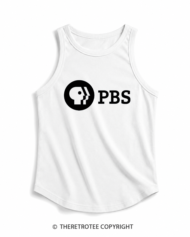 TheRetroTee Public Broadcast Classic 1970s Tank Top
