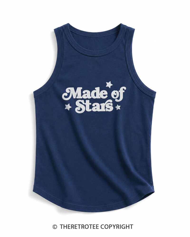 TheRetroTee Made Of Stars 1980s Tank Top
