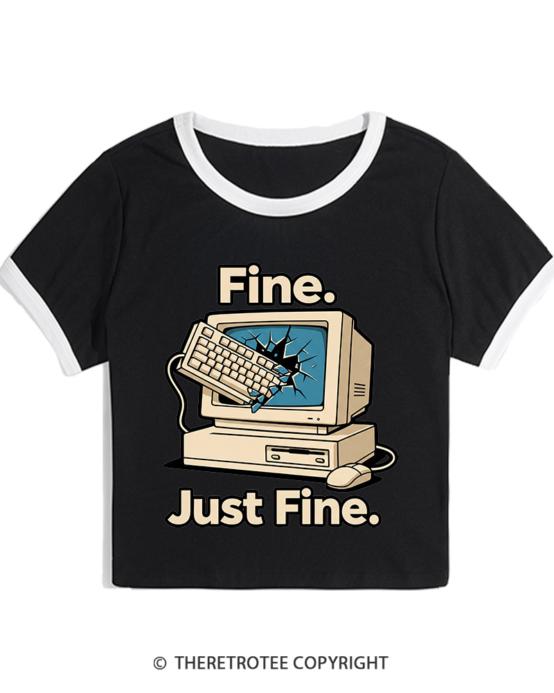 TheRetroTee Funny Angry Gamer Women's Ringer T-shirt