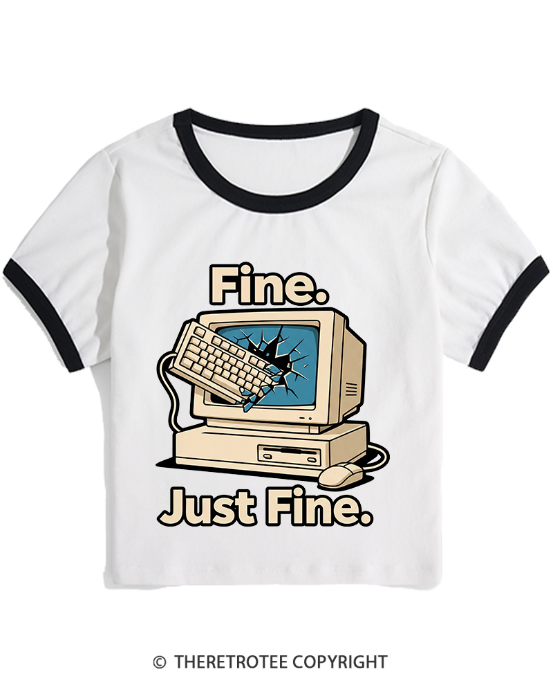 TheRetroTee Funny Angry Gamer Women's Ringer T-shirt