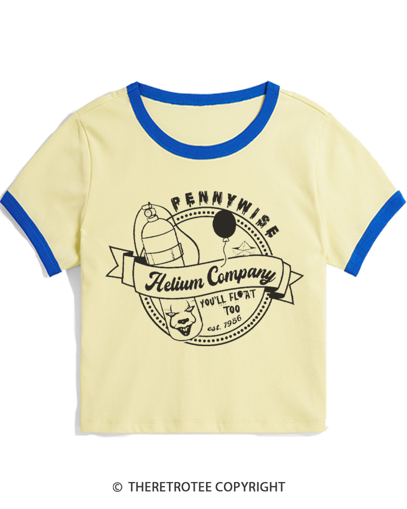 TheRetroTee You’ll Float Too 1960s Women Ringer T-shirt