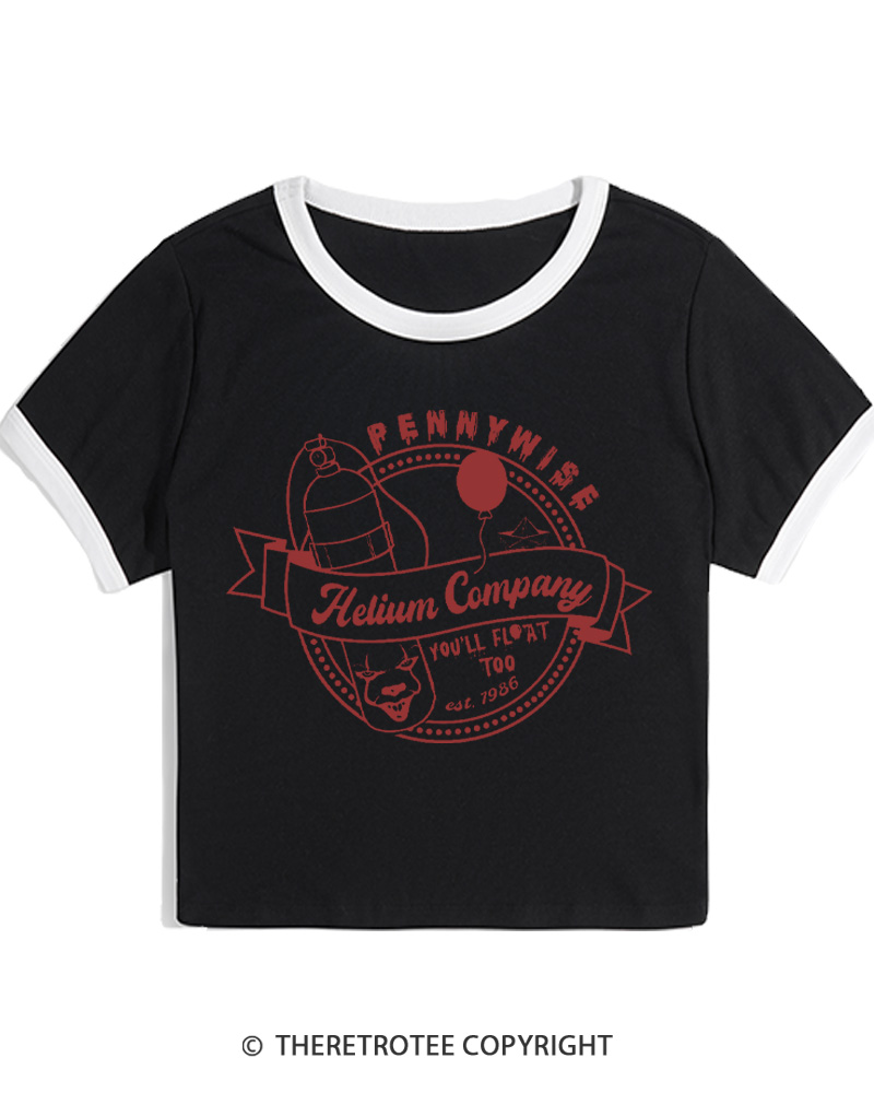 TheRetroTee You’ll Float Too 1960s Women Ringer T-shirt