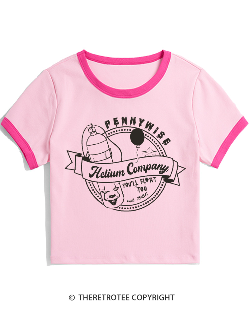 TheRetroTee You’ll Float Too 1960s Women Ringer T-shirt