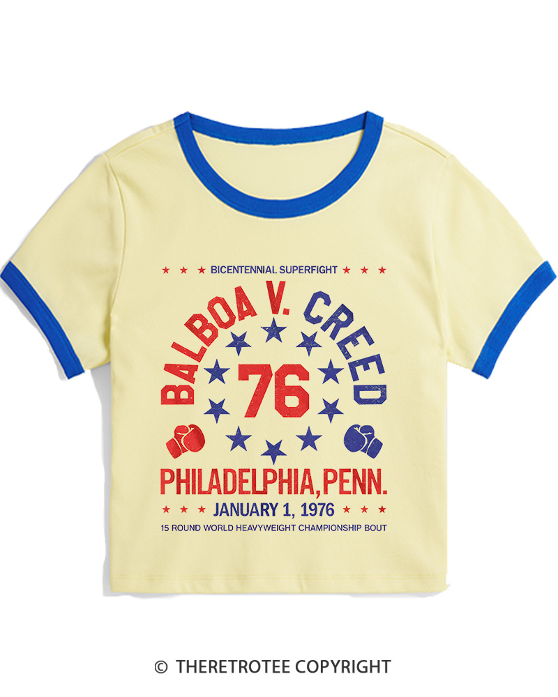 TheRetroTee American Dream 1970s Women's Ringer T-shirt