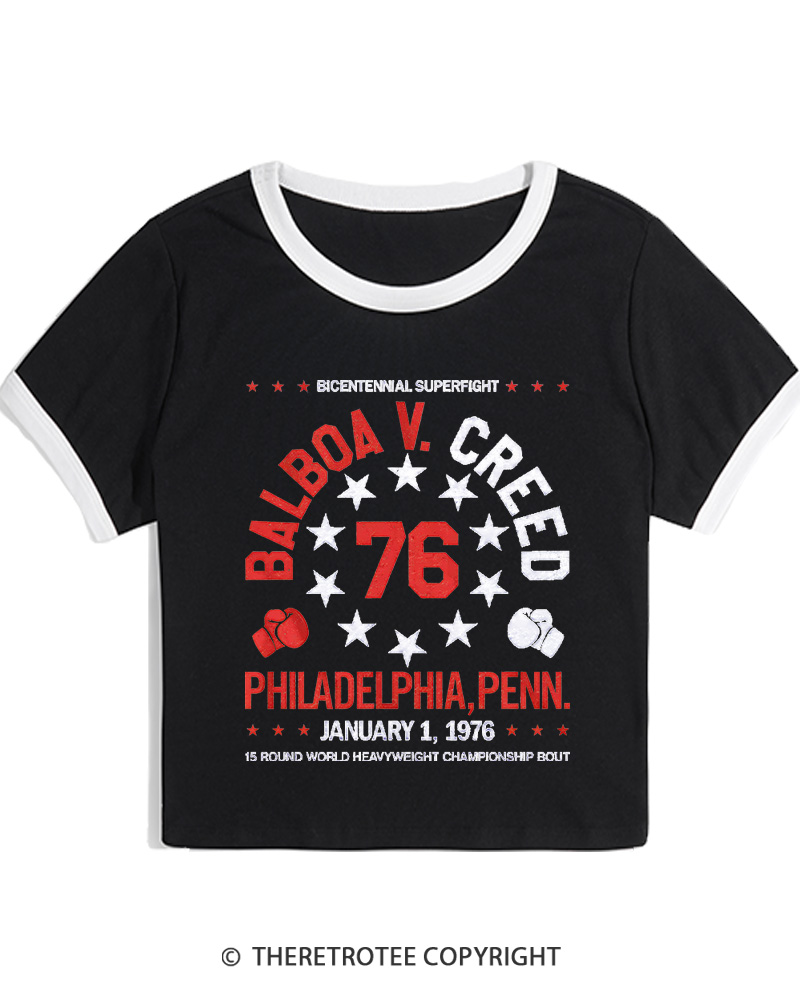TheRetroTee American Dream 1970s Women's Ringer T-shirt