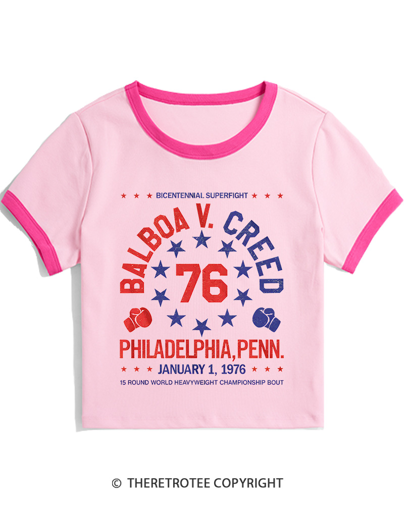 TheRetroTee American Dream 1970s Women's Ringer T-shirt