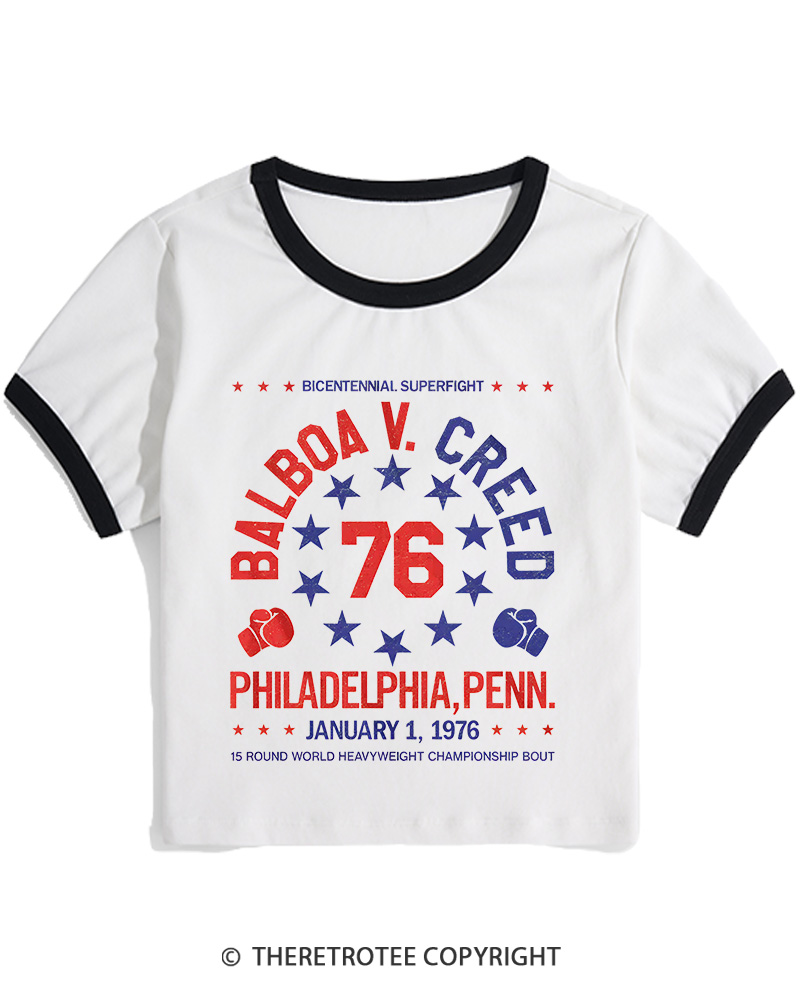 TheRetroTee American Dream 1970s Women's Ringer T-shirt