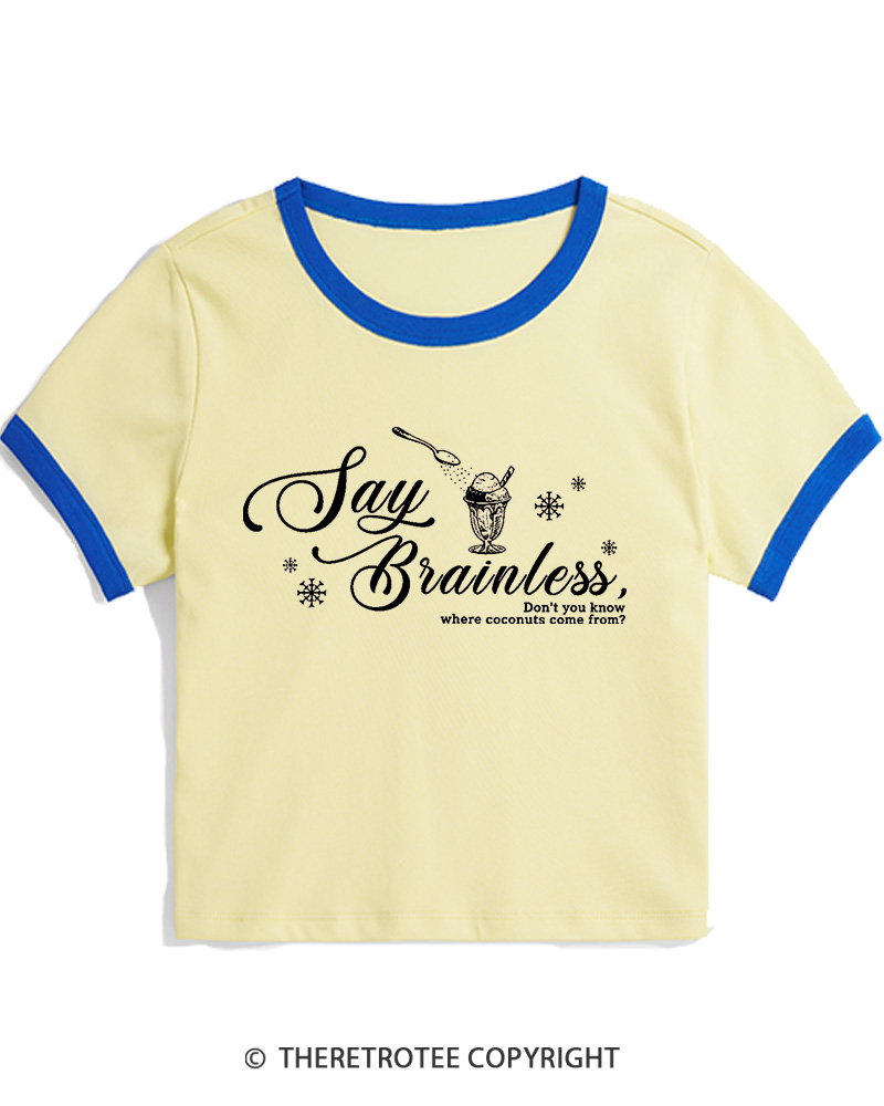 TheRetroTee Don’t You Know Where Coconuts Come From 1940s Christmas Women Ringer T-shirt