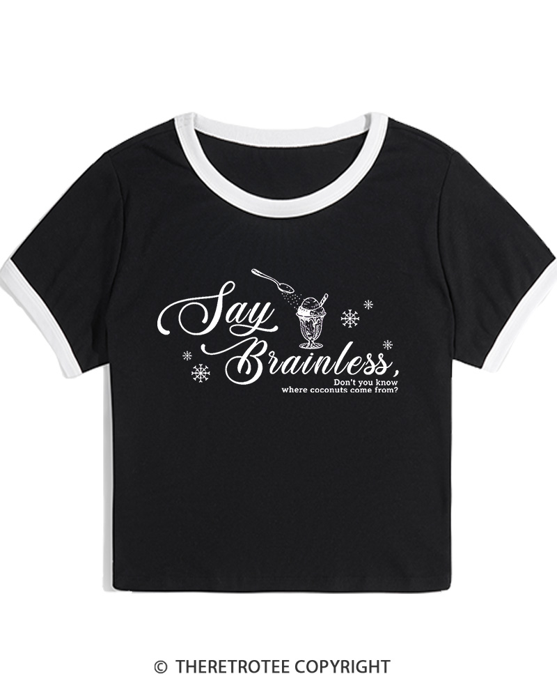TheRetroTee Don’t You Know Where Coconuts Come From 1940s Christmas Women Ringer T-shirt