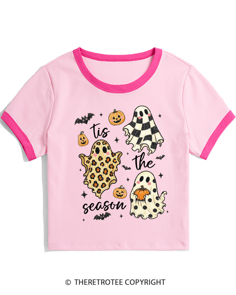 TheRetroTee Tis The Season 1990s Women Ringer T-shirt