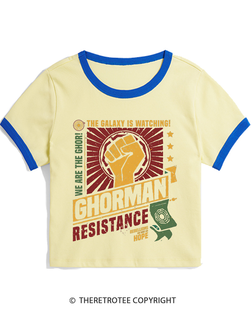 TheRetroTee Hope Builds Rebellion Women's Ringer T-shirt