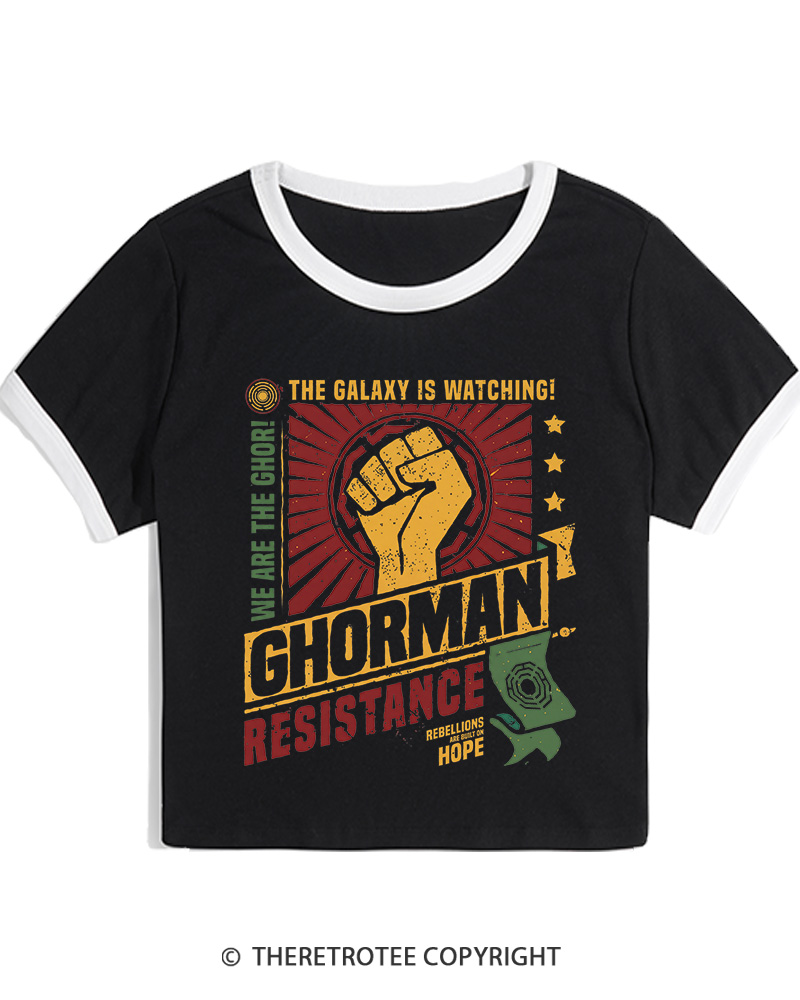 TheRetroTee Hope Builds Rebellion Women's Ringer T-shirt