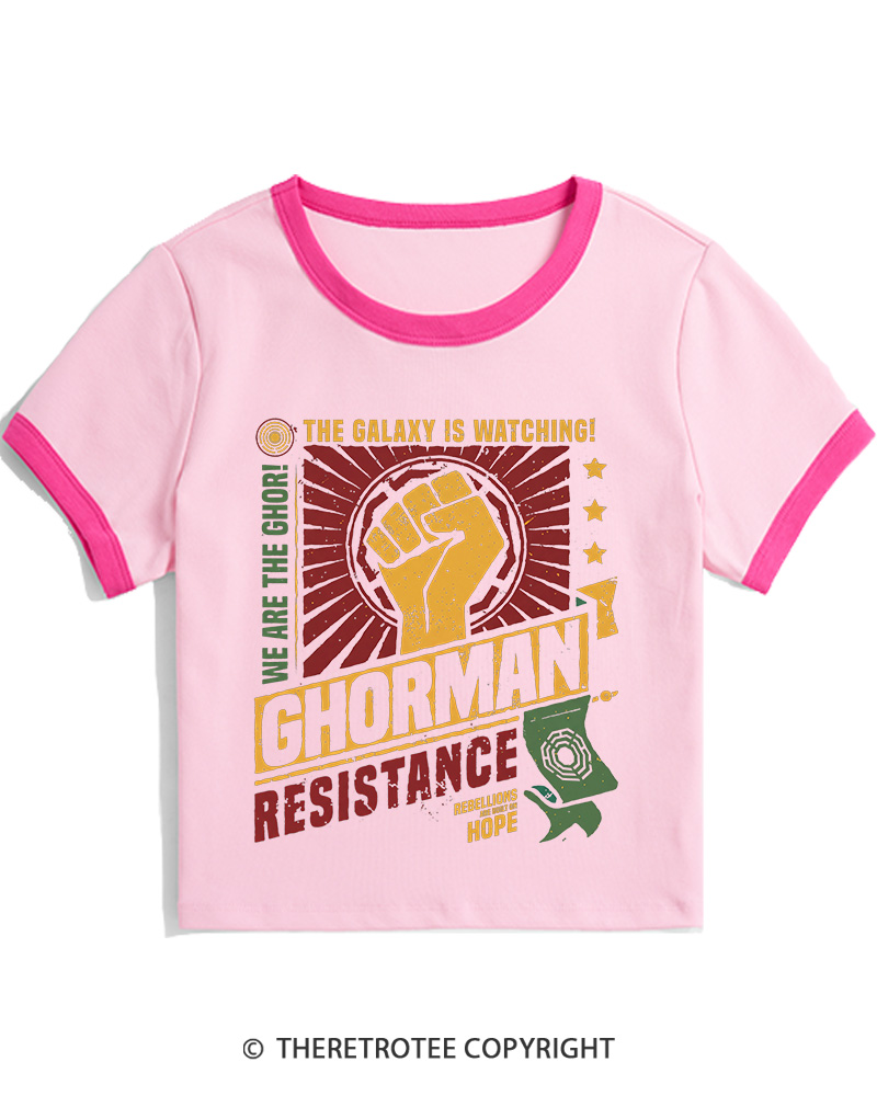 TheRetroTee Hope Builds Rebellion Women's Ringer T-shirt