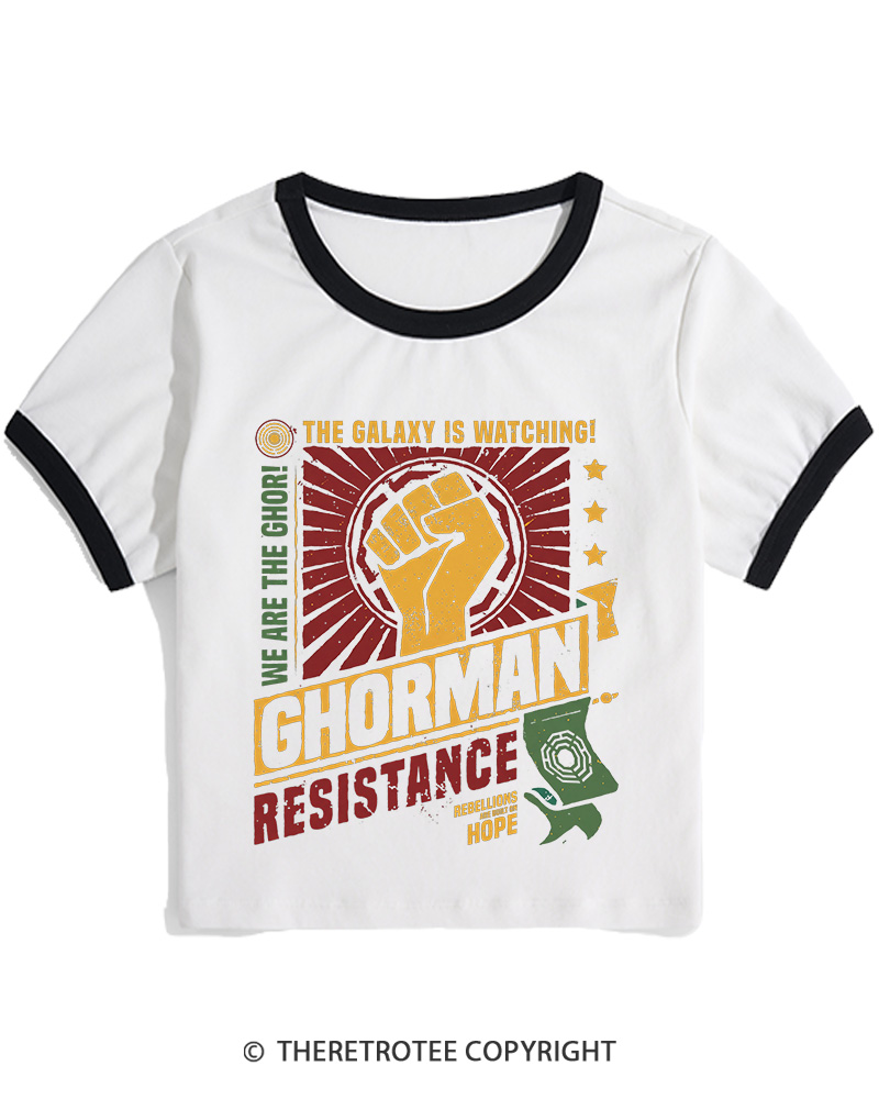 TheRetroTee Hope Builds Rebellion Women's Ringer T-shirt