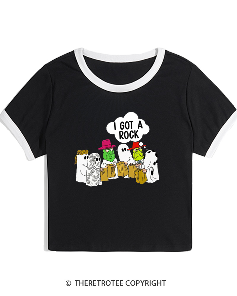 TheRetroTee I Got A Rock 1960s Women's Ringer T-Shirt