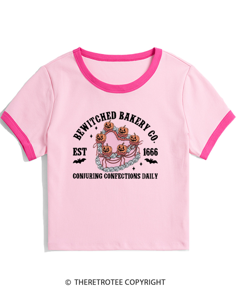 TheRetroTee Retro Cake Coquette Vintage Women Ringer T-shirt