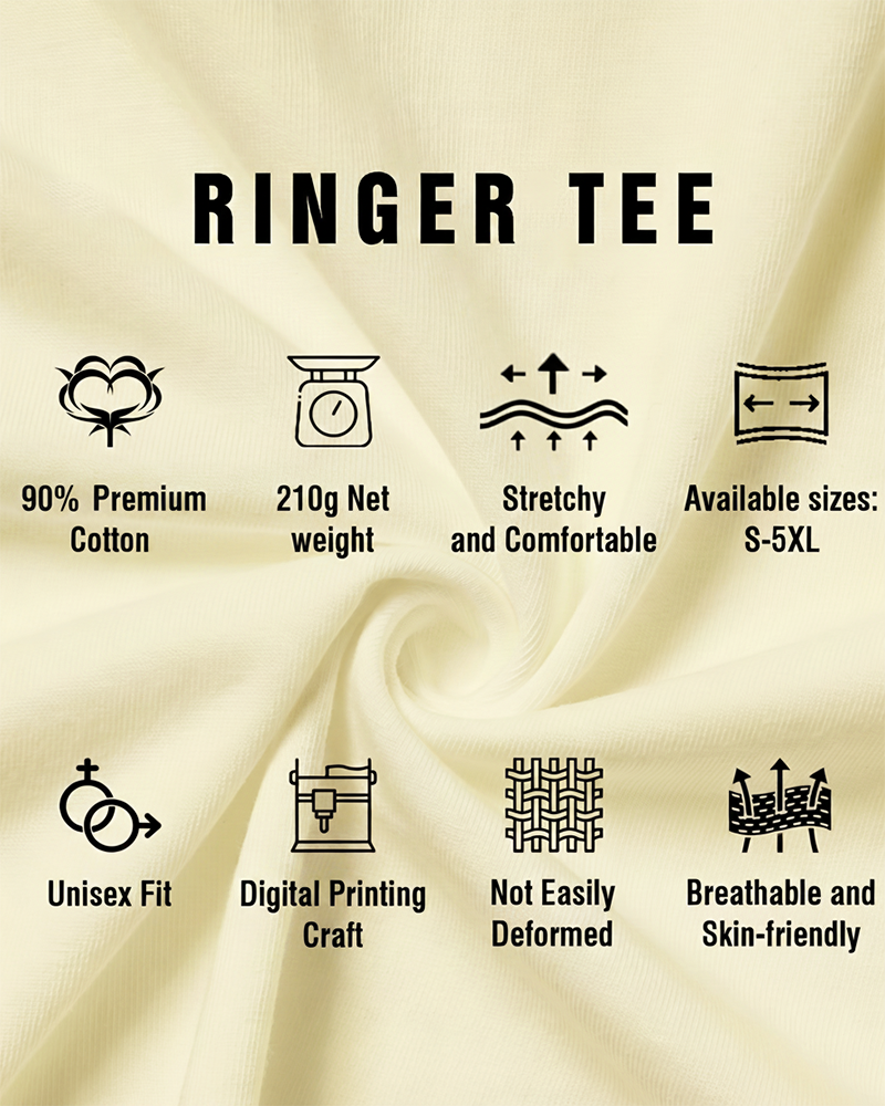 TheRetroTee 1980s Pilot Inspired Women's Ringer T-shirt