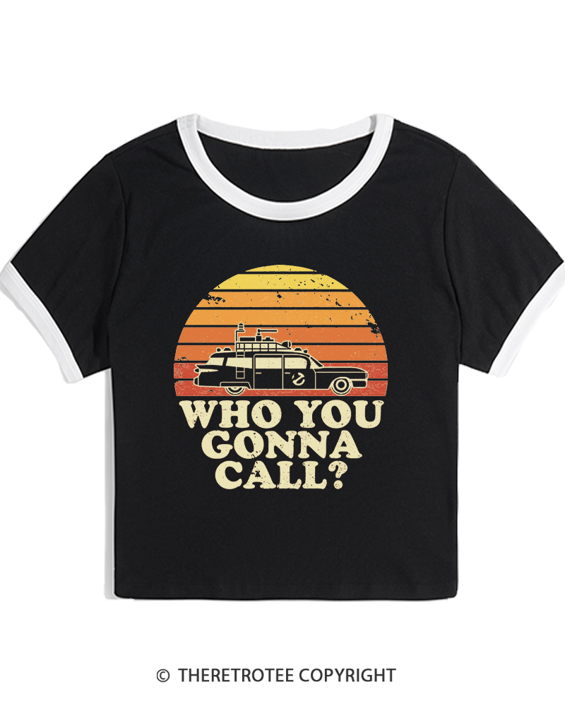 TheRetroTee Sunset 1980s Women's Ringer T-shirt