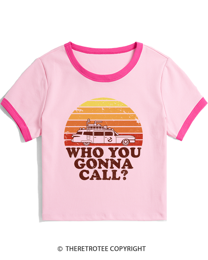 TheRetroTee Sunset 1980s Women's Ringer T-shirt