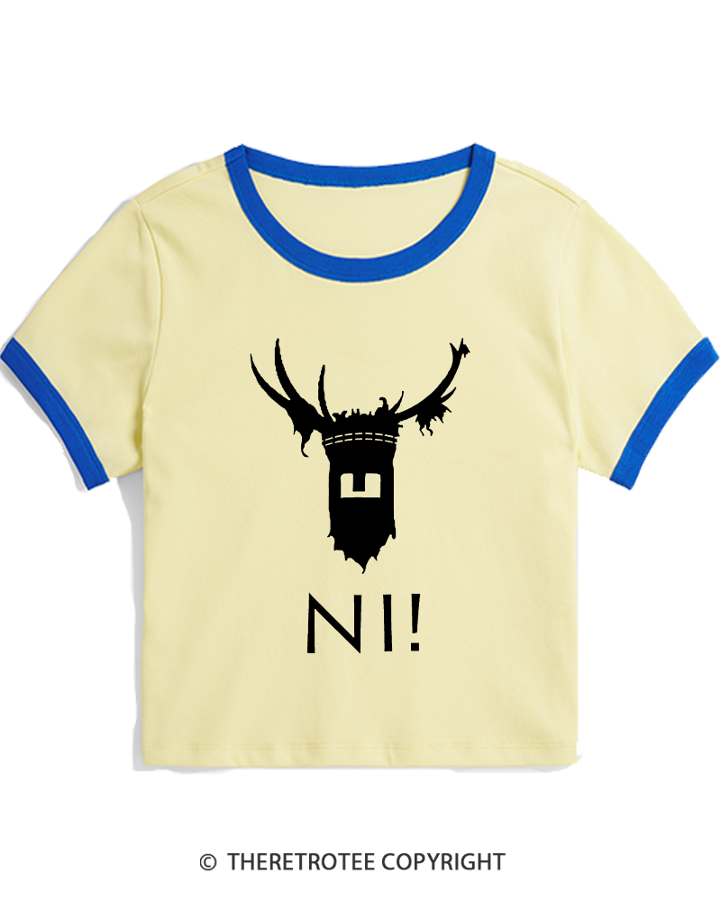 TheRetroTee Ni! 1970s Women's Ringer T-shirt