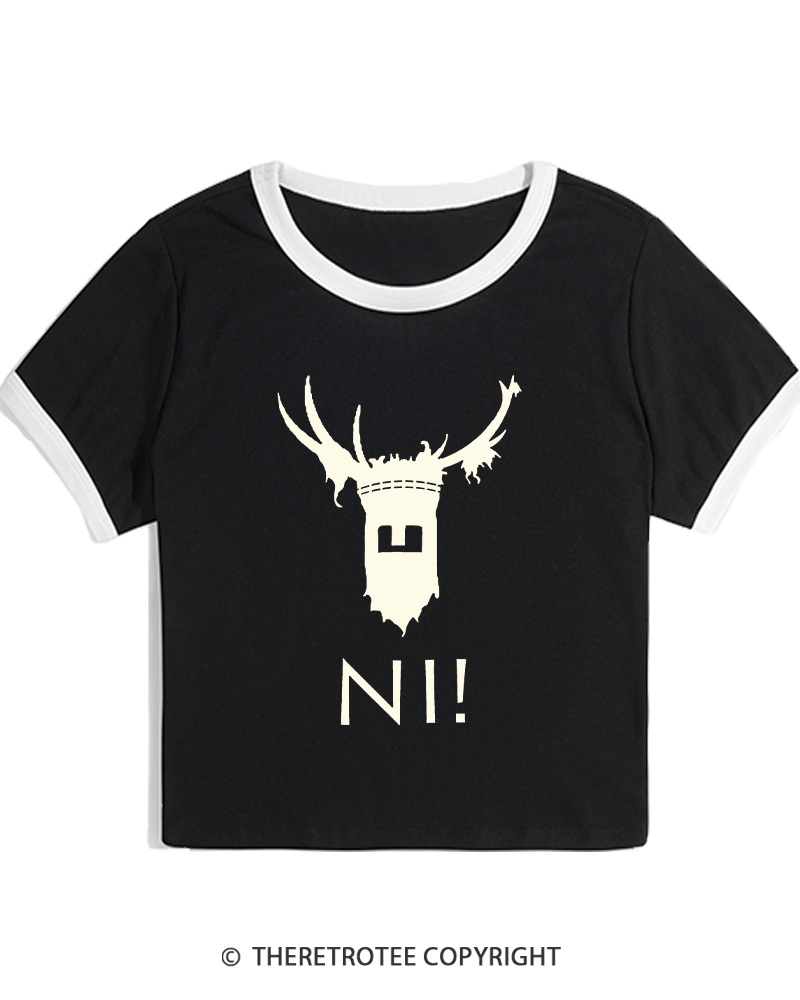 TheRetroTee Ni! 1970s Women's Ringer T-shirt