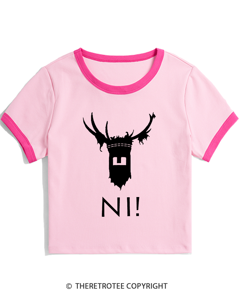 TheRetroTee Ni! 1970s Women's Ringer T-shirt