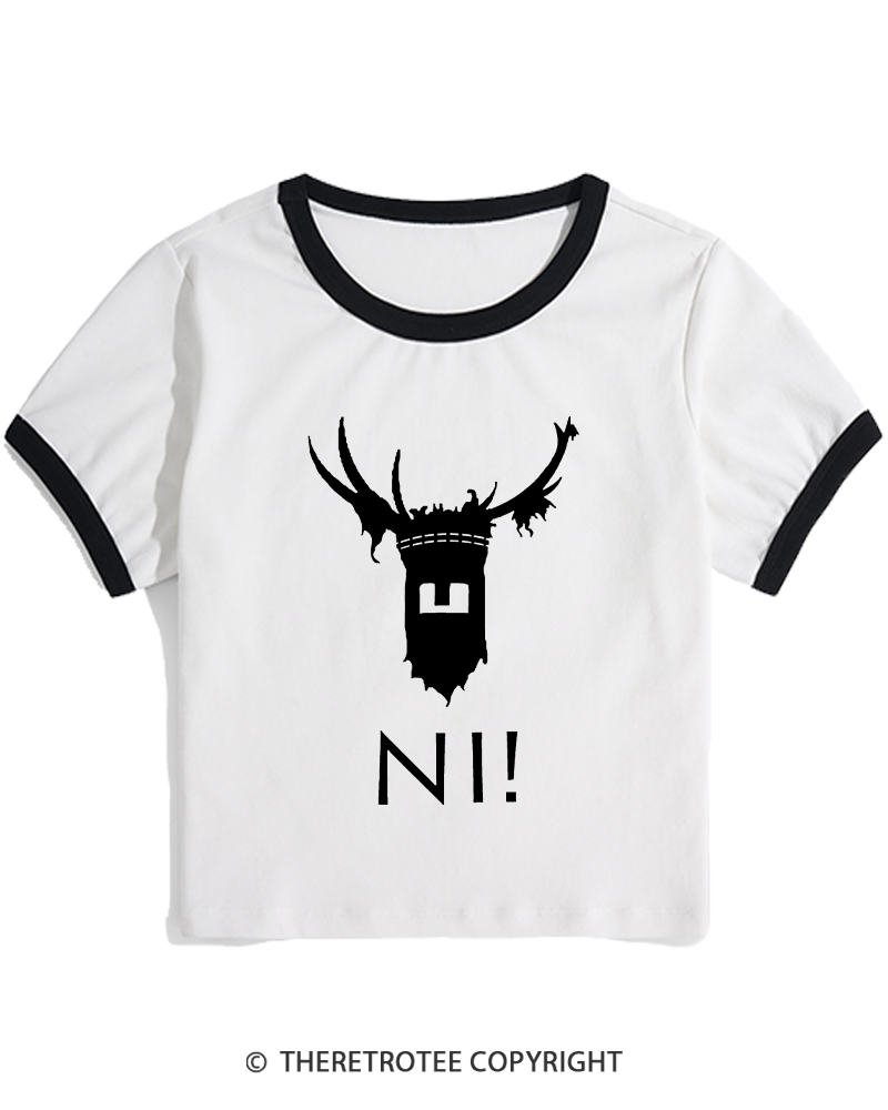 TheRetroTee Ni! 1970s Women's Ringer T-shirt