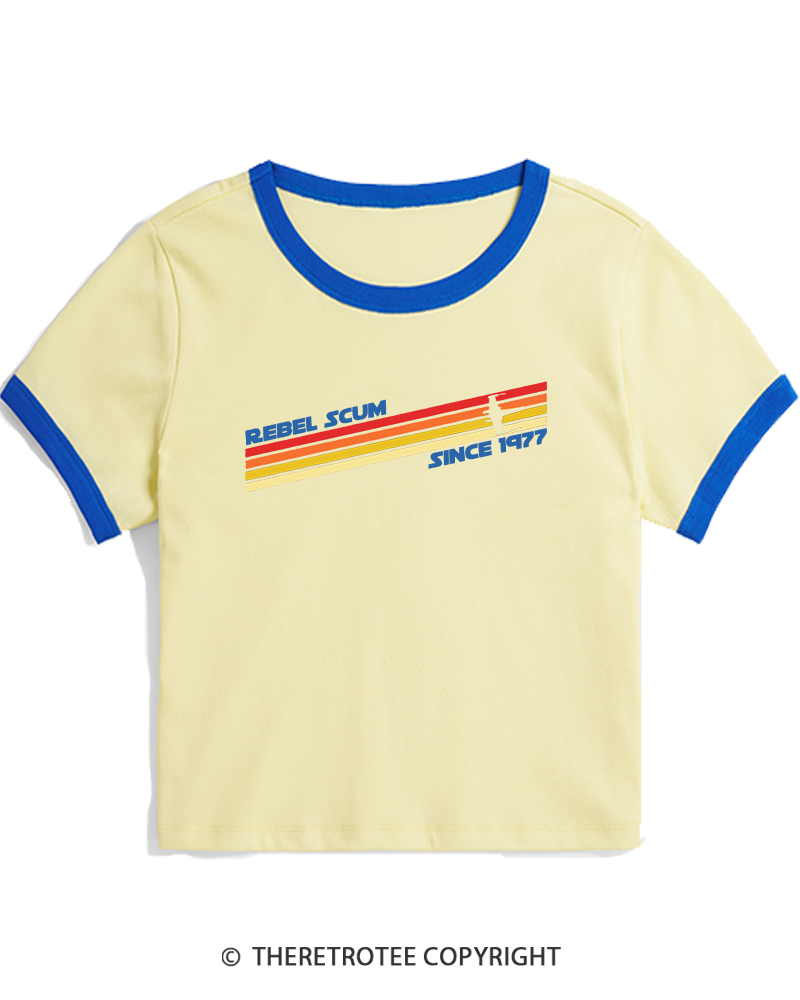 TheRetroTee 1977 Classic Stripes Since 1970s Women's Ringer T-shirt
