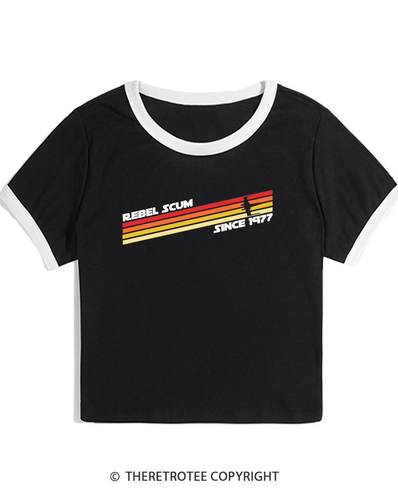 TheRetroTee 1977 Classic Stripes Since 1970s Women's Ringer T-shirt