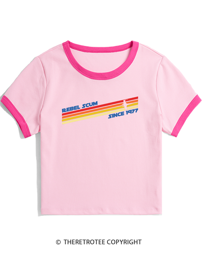 TheRetroTee 1977 Classic Stripes Since 1970s Women's Ringer T-shirt