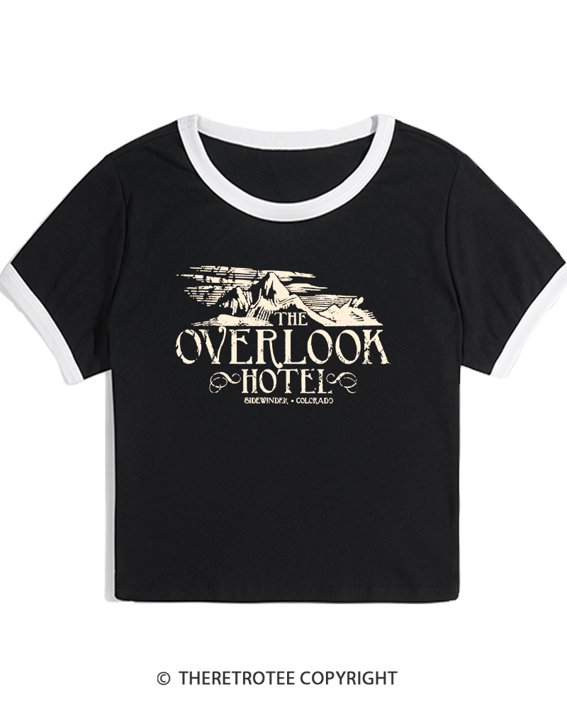 TheRetroTee The Overlook Hotel 1980s Women's Ringer T-shirt