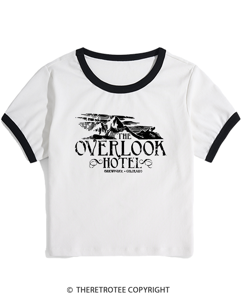 TheRetroTee The Overlook Hotel 1980s Women's Ringer T-shirt