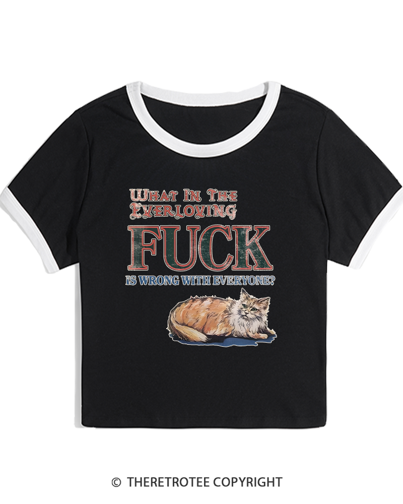 TheRetroTee What in the Everloving 1970s Women's Ringer T-shirt