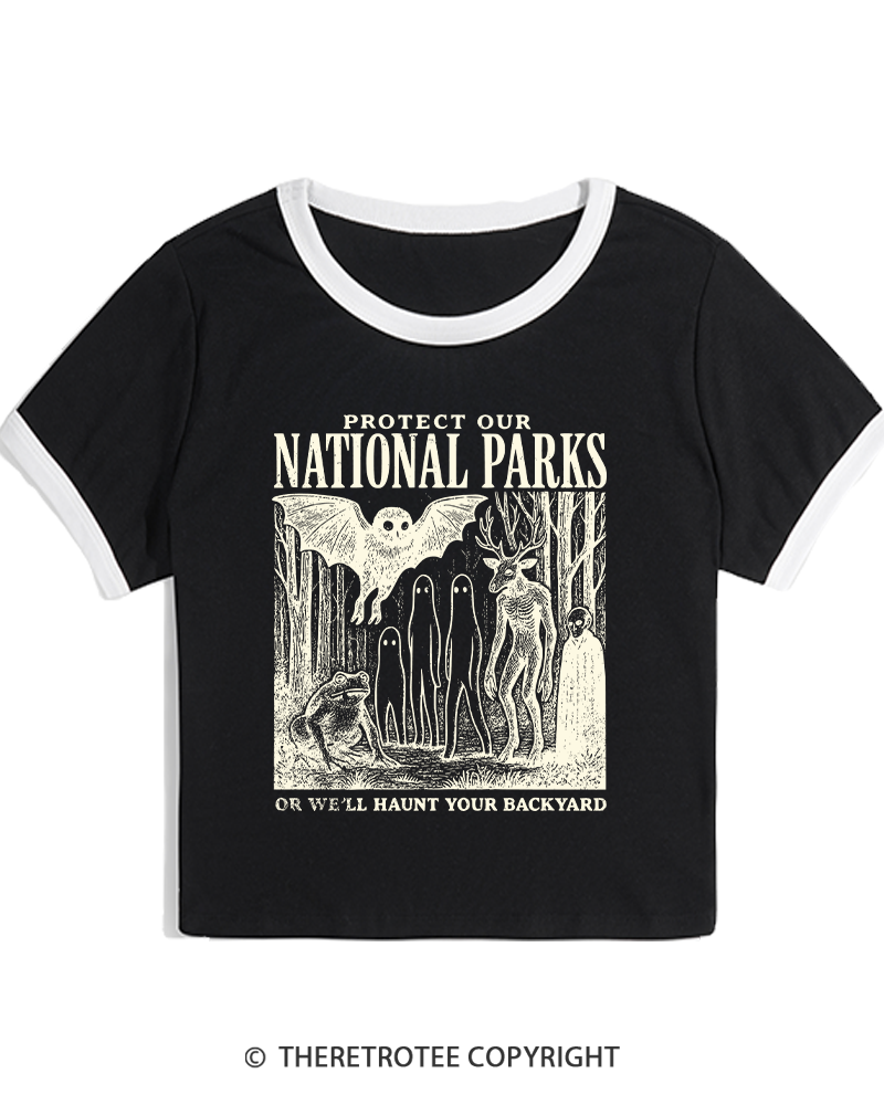 TheRetroTee Mothman 1970s Women's Ringer T-shirt