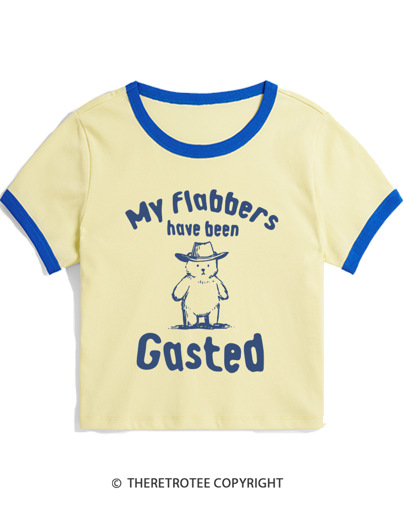 TheRetroTee My Flabbers Have Been Gasted Women's Ringer T-shirt
