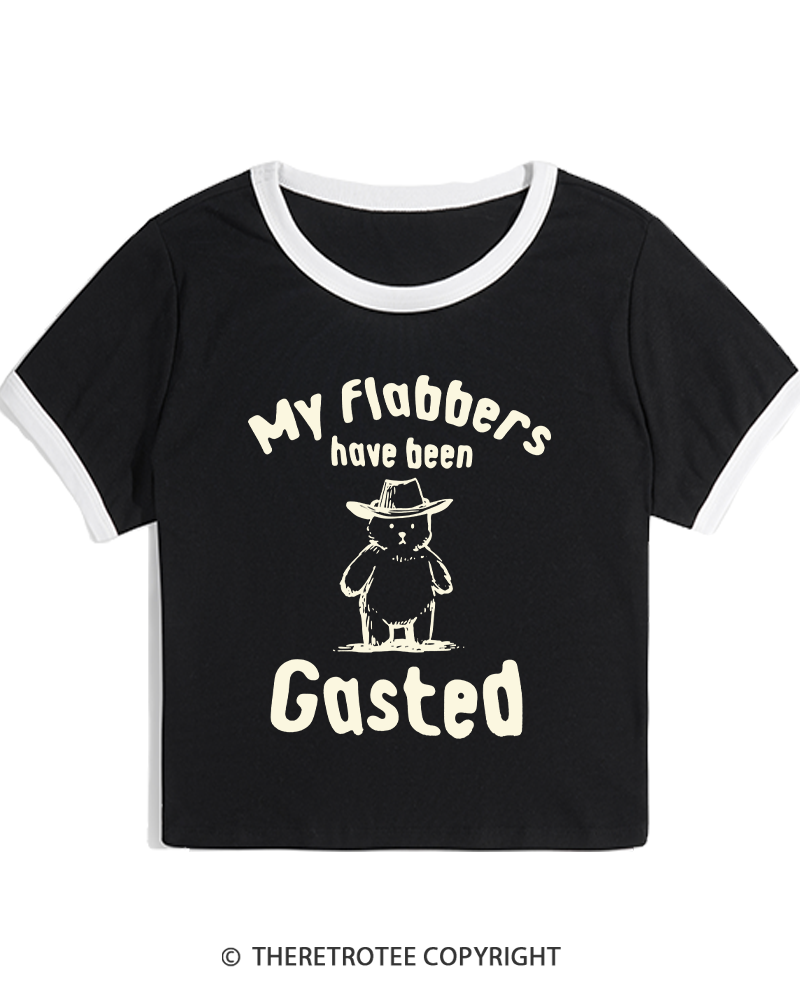 TheRetroTee My Flabbers Have Been Gasted Women's Ringer T-shirt