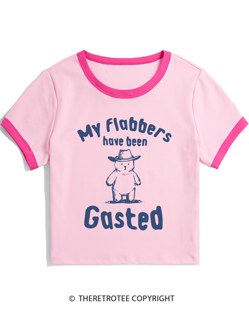 TheRetroTee My Flabbers Have Been Gasted Women's Ringer T-shirt