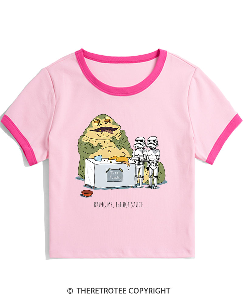 TheRetroTee Hot Sauce 1980s Women's Ringer T-shirt