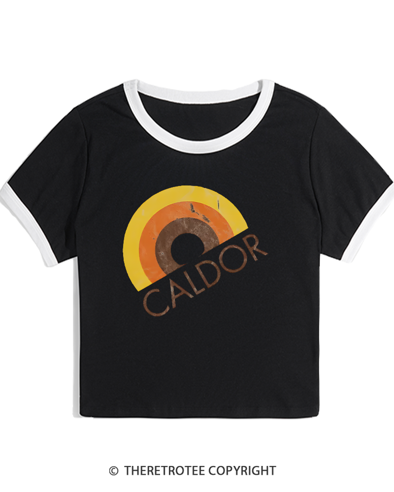 TheRetroTee Caldor 1980s Women's Ringer T-shirt